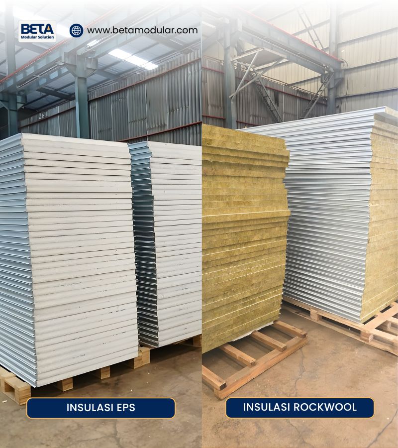 Insulasi Dinding Rumah Modular Prefabrikasi