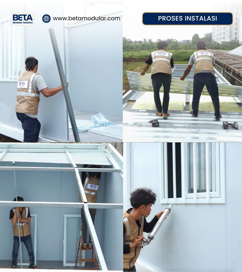 Instalasi Rumah Modular Prefabrikasi Instalasi Rumah Modular Prefabrikasi