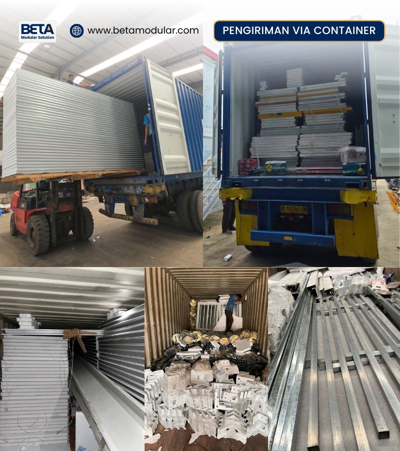 H6 pengiriman rumah modular via container