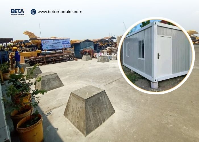 pondasi rumah modular tipe foot plate